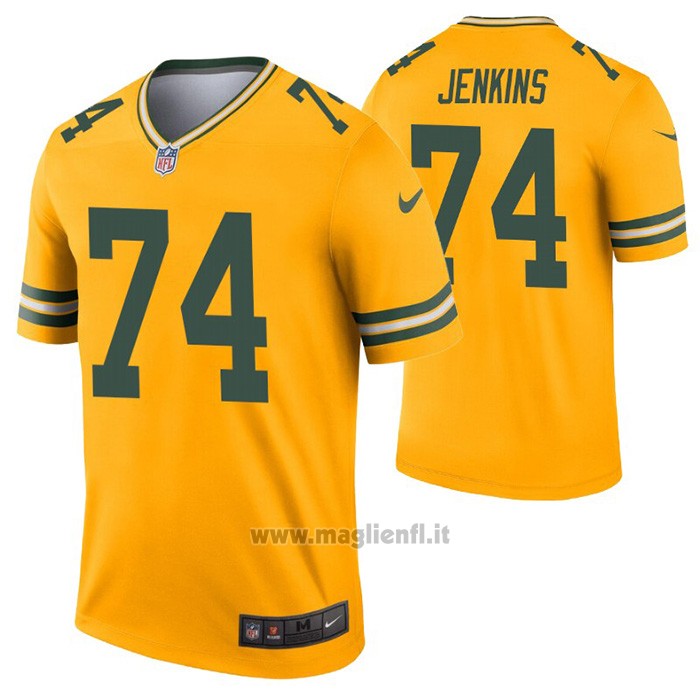 Maglia NFL Legend Green Bay Packers Elgton Jenkins Inverted Or